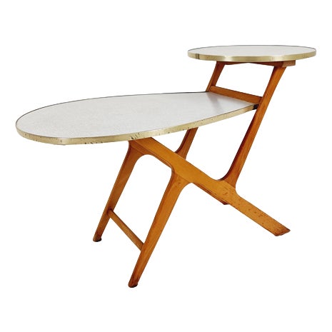 Large Mid-Century Minimalist German Plant Stand from Opal, 1950s For Sale
