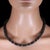 Traditional Ajd 19.5 Inch Black Jet 8 MM Rondel Necklace With Goldy Daisy Accents For Sale - Image 3 of 5