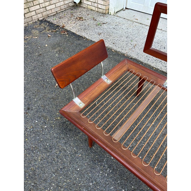 Brown 1960s Vintage Minerva Sofa/Daybed by Peter Hvidt & Orla Molgaard Nielsen for France & Daverkosen For Sale - Image 8 of 12