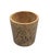 2000 - 2009 Vintage Mid-Century Hand-Carved Teakwood Cache Pot – Etched Botanical Vine Motif For Sale - Image 5 of 12