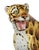 1980s Large Vintage Italian Glazed Ceramic Serval Sculpture, 1980s For Sale - Image 5 of 7