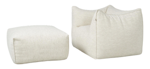 Set of Bambole Lounge Chair & Ottoman by Mario Bellini for B&B Italia / C&B Italia, 1972