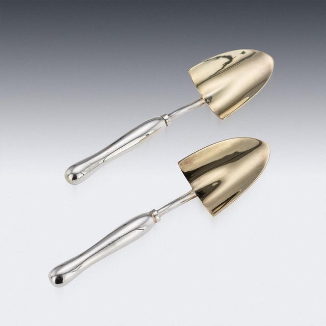 Vintage Silver Novelty Five-Piece Gardening Condiment Set, 1994, Set of 5 For Sale - Image 9 of 18