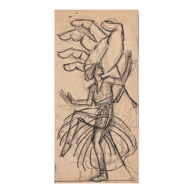 Gabriele Galantara - Satiric Scene for L'asino - Drawing - Early 20th-Century For Sale