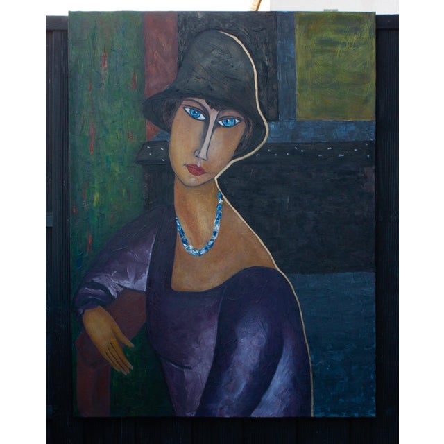 Natalia Vypritskaia, Internal Dialogue, Oil on Canvas For Sale - Image 7 of 7