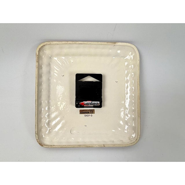 1970s Ceramic Wall Clock from Zahleis Bamberg, 1970s For Sale - Image 5 of 8