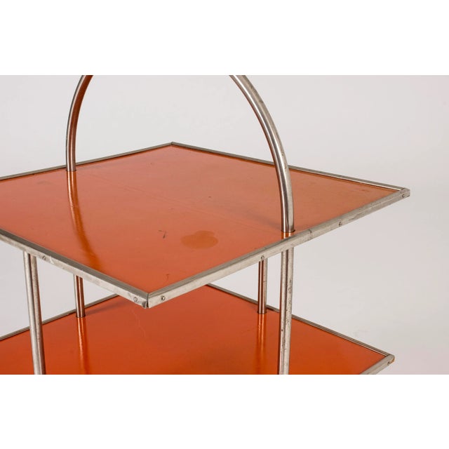 Wood Vintage Lacquered Side Table, 1930s For Sale - Image 7 of 9