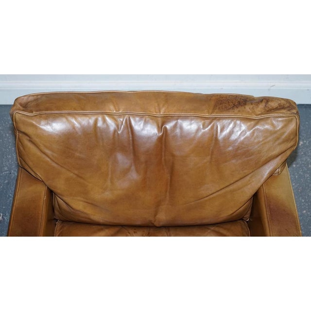 Tan Leather Armchairs by Timothy Oulton Viscount For Sale - Image 14 of 18