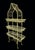 Vintage French Country Yellow Palm Beach Regency Pagoda Wire Bakers Rack Plant Stand For Sale - Image 13 of 13