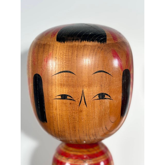 20th Century Traditional Monumental Kokeshi Dolls, Tōhoku, Japan, Set of 3 For Sale - Image 10 of 18