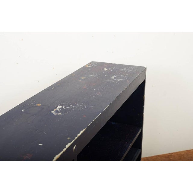Blue Fir Shelf in Dark Blue, Switzerland, 1950s For Sale - Image 8 of 14