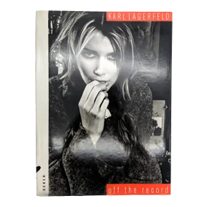1990s Karl Lagerfeld: Off the Record Photography Book