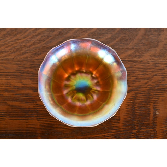 Art Deco Steuben Aurene Iridescent Art Glass Finger Bowl For Sale - Image 3 of 9