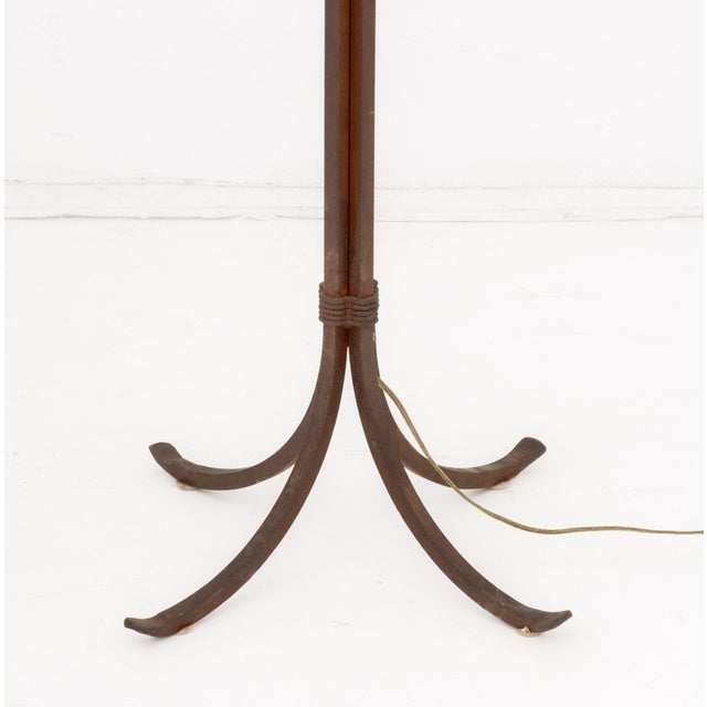 Christopher Thomson Style Wrought Iron Floor Lamp For Sale - Image 4 of 8