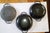 Mid-Century Modern Mid 20th Century Tableware, Blue Enamel - 3 Bowls, 3 Handles For Sale - Image 3 of 5