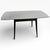 The extendable dining table offers a practical dining solution with a crisp white Formica table top and sleek black leg...