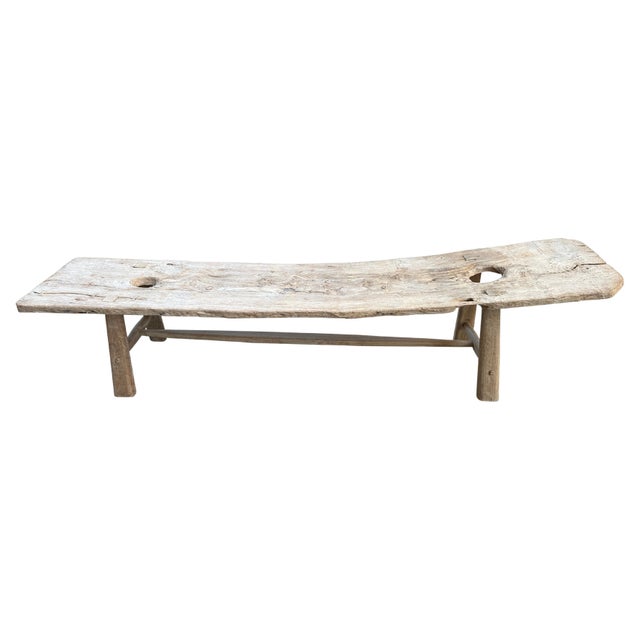 Andrianna Shamaris Impressive Bleached Teak Wood Chaise or Bench For Sale - Image 15 of 18