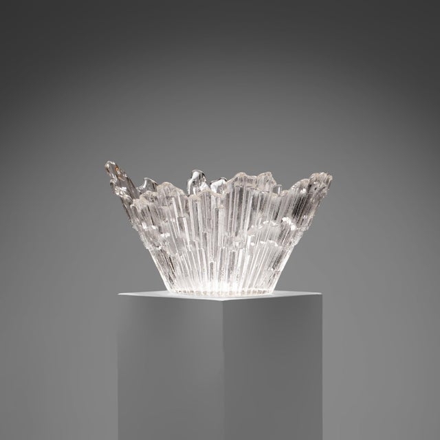 Glass Large Norrsken Bowl in Glass by Tauno Wirkkala for Humppila Oy, Finland, 1970s For Sale - Image 7 of 7
