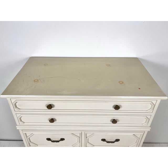 Vintage Tall Ficks Reed Rattan Chest of Drawers For Sale In Tampa - Image 6 of 11