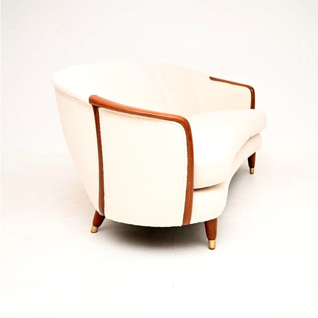Vintage Swedish Cocktail Sofa, 1950s For Sale - Image 4 of 13