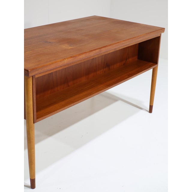 Vintage Danish Freestanding Desk in Teak, 1960s For Sale - Image 4 of 16