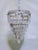 Traditional Vintage Silver Rim Tiered Crystal Chandelier For Sale - Image 3 of 10