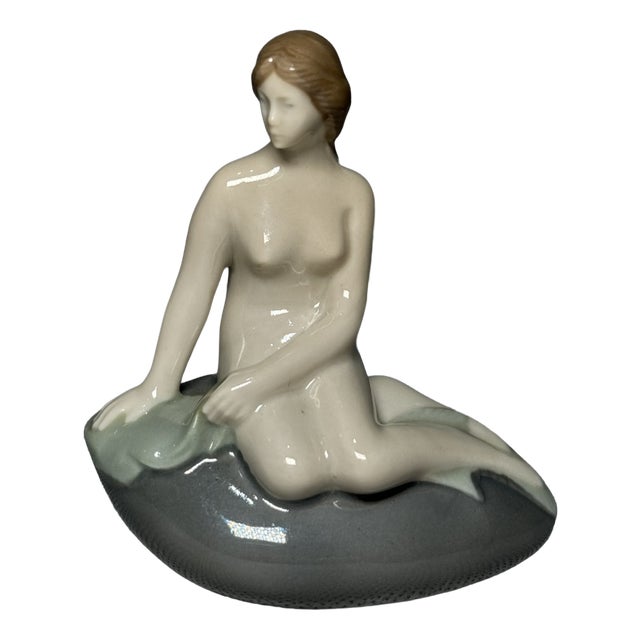 Danish Porcelain Mermaid Figurine by Edvard Eriksen for Royal Copenhagen, 1960s For Sale