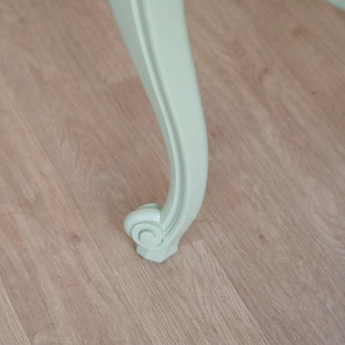 French Country Style Mint Green Dining Table with Inlaid Top, 1920s For Sale - Image 17 of 18