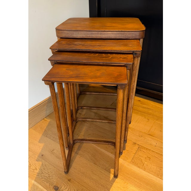 Joseph and Jacob Hoffman Nesting Table Set of 4 1906 + For Sale - Image 4 of 9