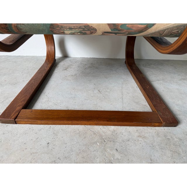 1970s Mid-Century Westnofa Style Cantilevered Bentwood Lounge Chair For Sale In Miami - Image 6 of 15