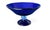 Glass Hand Blown Japanese Cobalt Blue Glass Compote Bowl, C1980s For Sale - Image 7 of 7