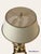 1980s Vintage Polished Brass Pineapple Lamp With White Metal Shade For Sale - Image 5 of 10