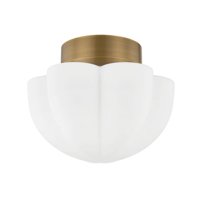 Hudson Valley Lighting Seabrook 15 in. 1 Light Flush Mount in Historic Bronze Finish For Sale In New York - Image 6 of 6