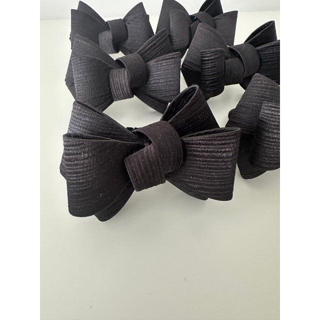 Contemporary Juliska Tuxedo Napkin Ring Set/7 For Sale - Image 3 of 3