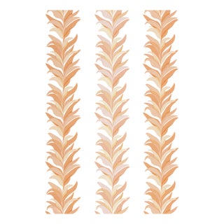The House of Scalamandré Chira Island Wallpaper, Peach For Sale
