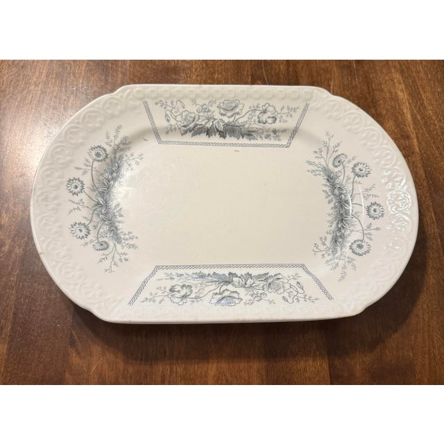 Johnson Bros. England “Sylvan” Platter For Sale - Image 9 of 12