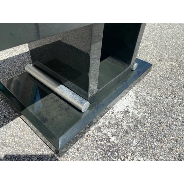 Mid-Century Modern Lacquer Bench in the Style of Karl Springer For Sale In West Palm - Image 6 of 13