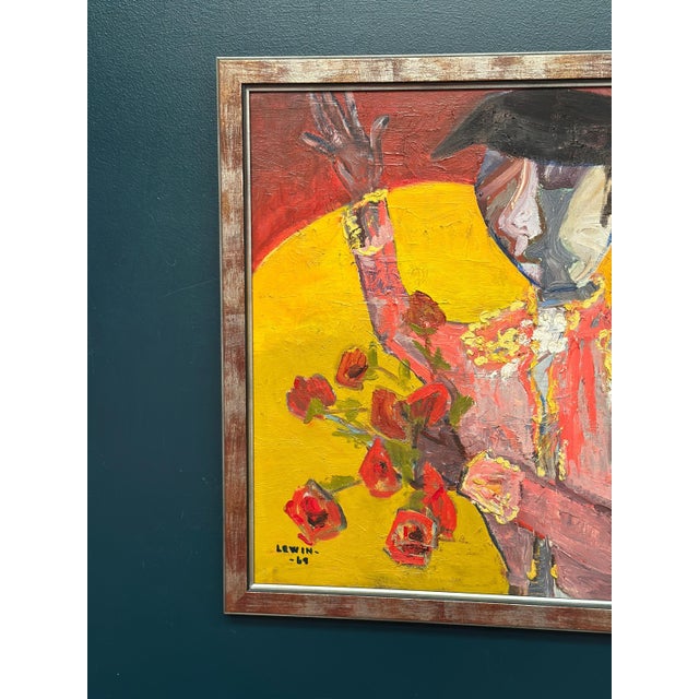 Gösta Lewin, Matador, 1969, Oil Painting on Canvas, Framed For Sale - Image 11 of 18