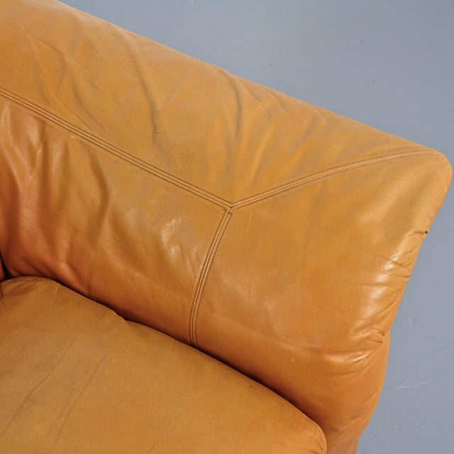Leather Loto Sofas by Luigi Massoni for Poltrona Frau, Italy, 1976, Set of 2 For Sale - Image 12 of 18