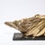 1940s Art Deco Stylized Stallion Sculpture in Brass on Black Portoro Marble Base For Sale - Image 5 of 12
