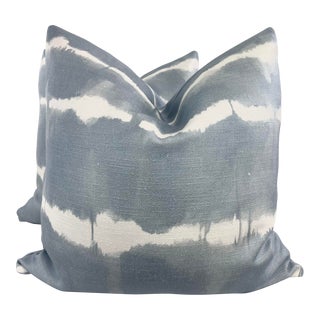 Kravet Couture "Baturi" in Chambray 22" Pillows-A Pair For Sale
