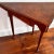 Heckman Burlwood Drop-Leaf Handkerchief Corner Table For Sale - Image 4 of 12