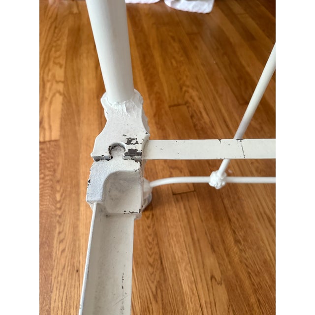 Metal Antique Iron Full Size Bedframe For Sale - Image 7 of 8
