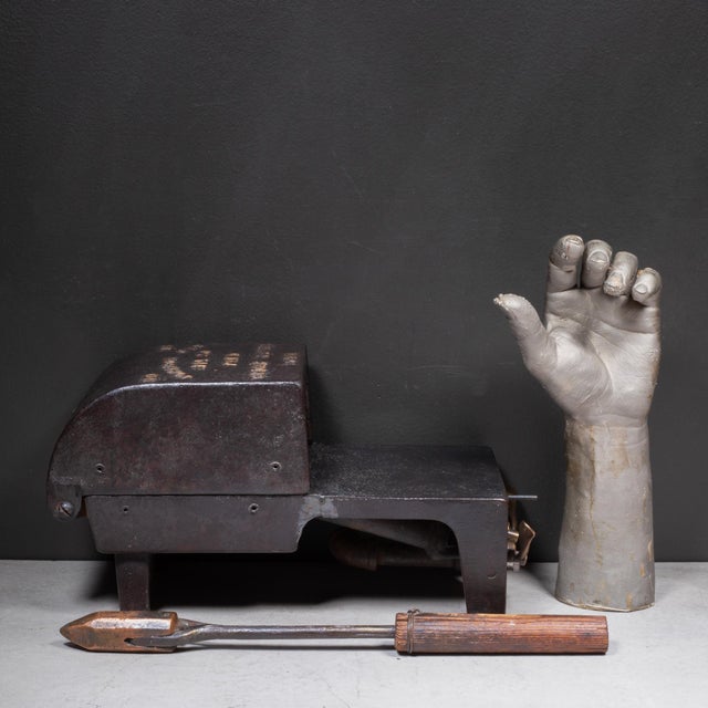 Antique Johnson No.101 Soldering Furnance and Copper Iron c.1918 For Sale - Image 11 of 13