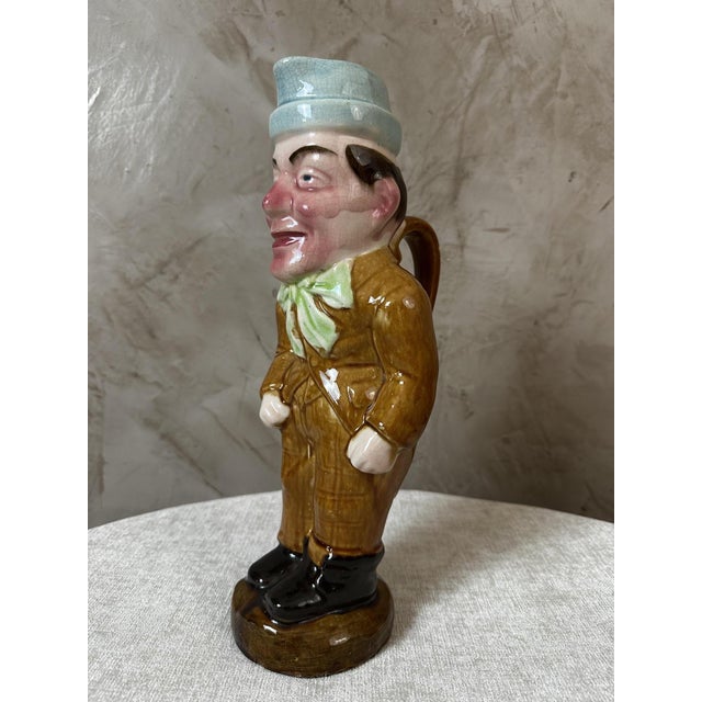 French Earthenware Pitcher, 1890s For Sale - Image 6 of 14