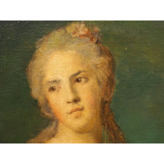 19th Century French Overdoor Painting, the Cellist For Sale - Image 10 of 12