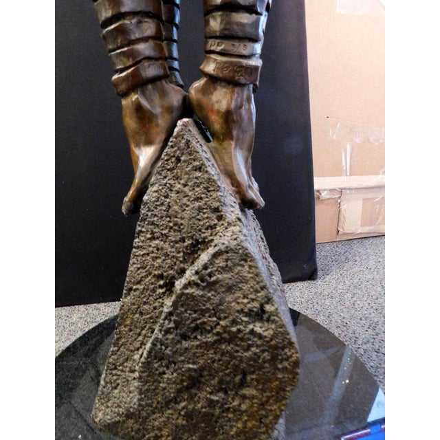 Renzo "One Thought Conceived" Bronze Sculpture Hand Signed Artwork Lifesize For Sale - Image 16 of 17