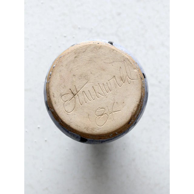 Vintage Studio Pottery Oil Candle For Sale - Image 9 of 10