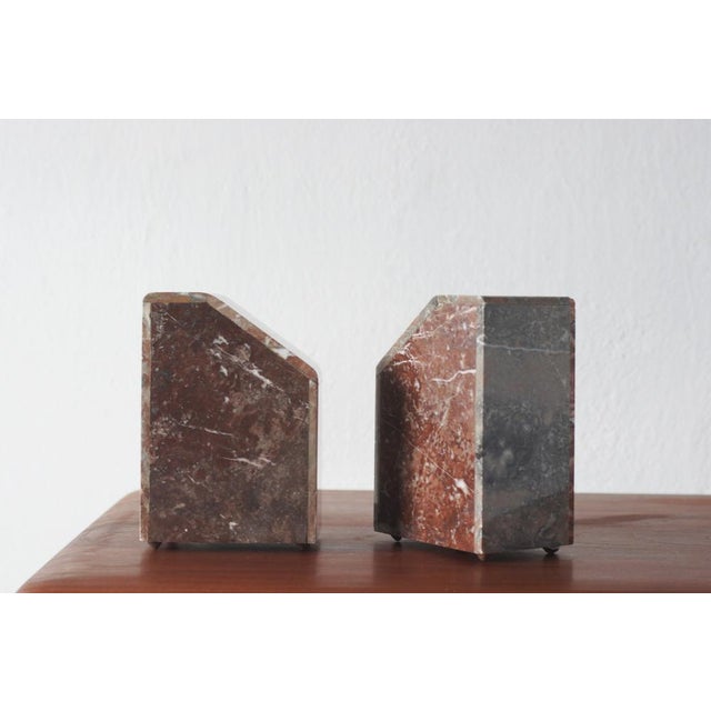 1940s Art Deco French Marble Bookends, 1930s, Set of 2 For Sale - Image 5 of 7