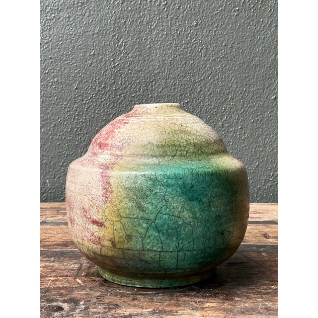 Vintage Abstract Glazed Ceramic Vessel For Sale - Image 12 of 12